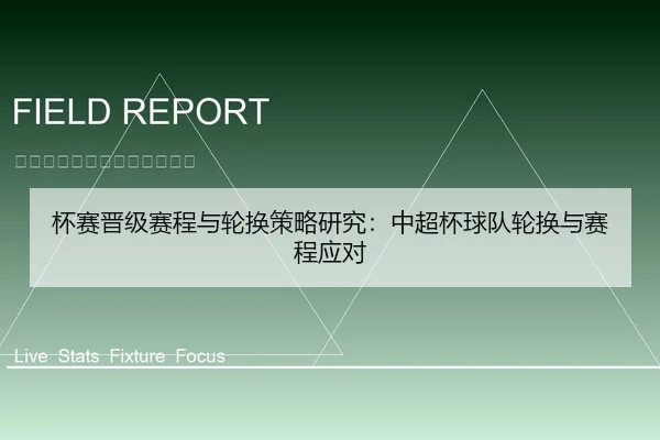 杯赛晋级赛程与轮换策略研究：中超杯球队轮换与赛程应对